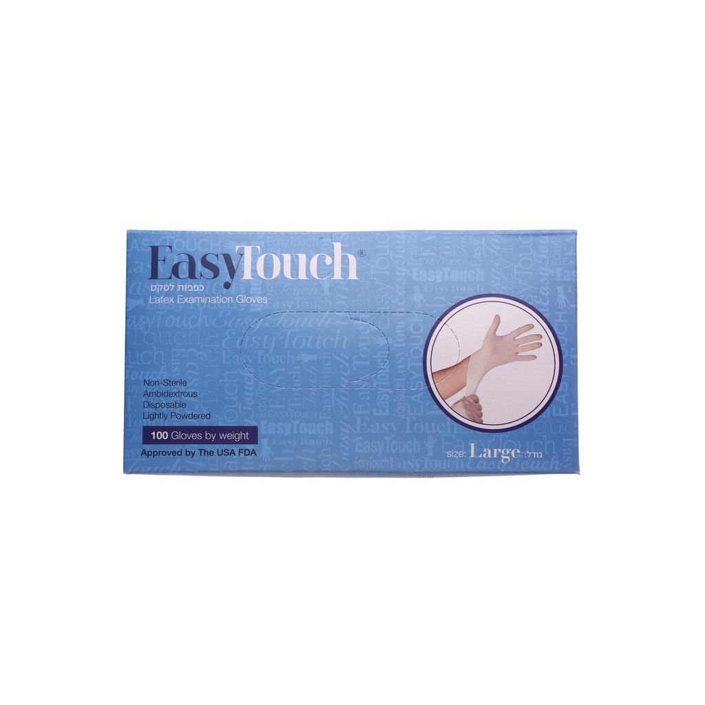 EASY TOUCH כפפות לאטקס 100 יח L
