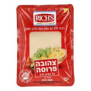 גבינה צהובה פרוסה ריץ` -400 גר`