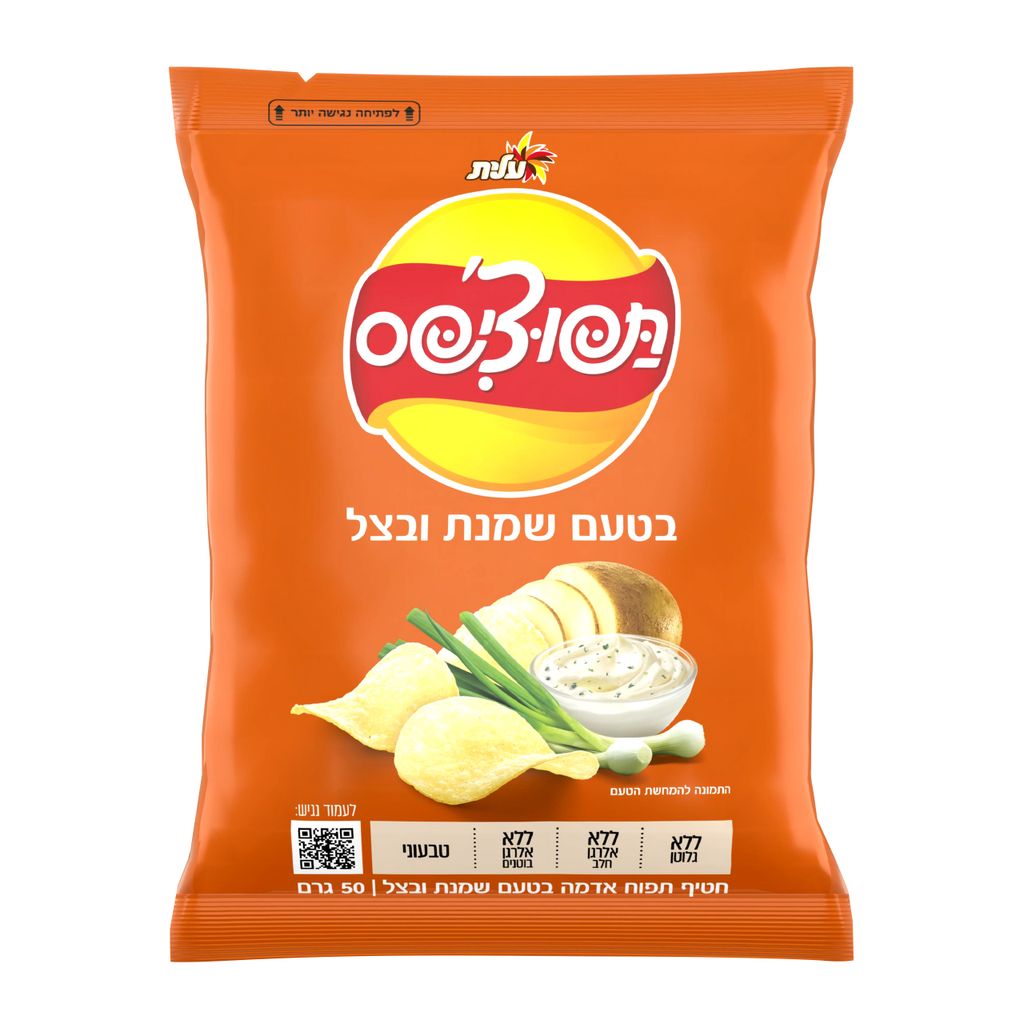 תפוצ'יפס בטעם שמנת ב