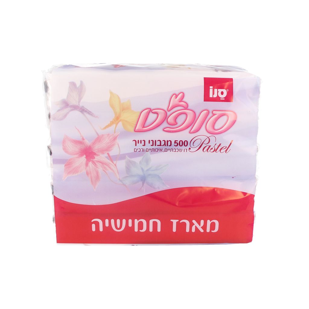 מגבוני סופט פסטל100*5 יח