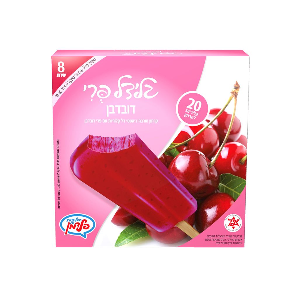 גלידל דובדבן 8יח