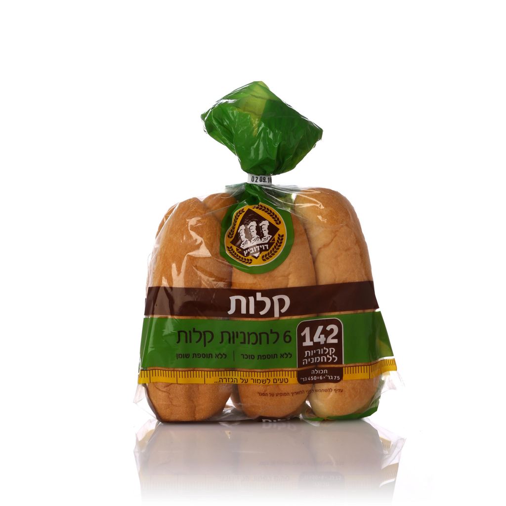 מאפיית דוידוביץ 6 לחמניות קלות 450 גרם
