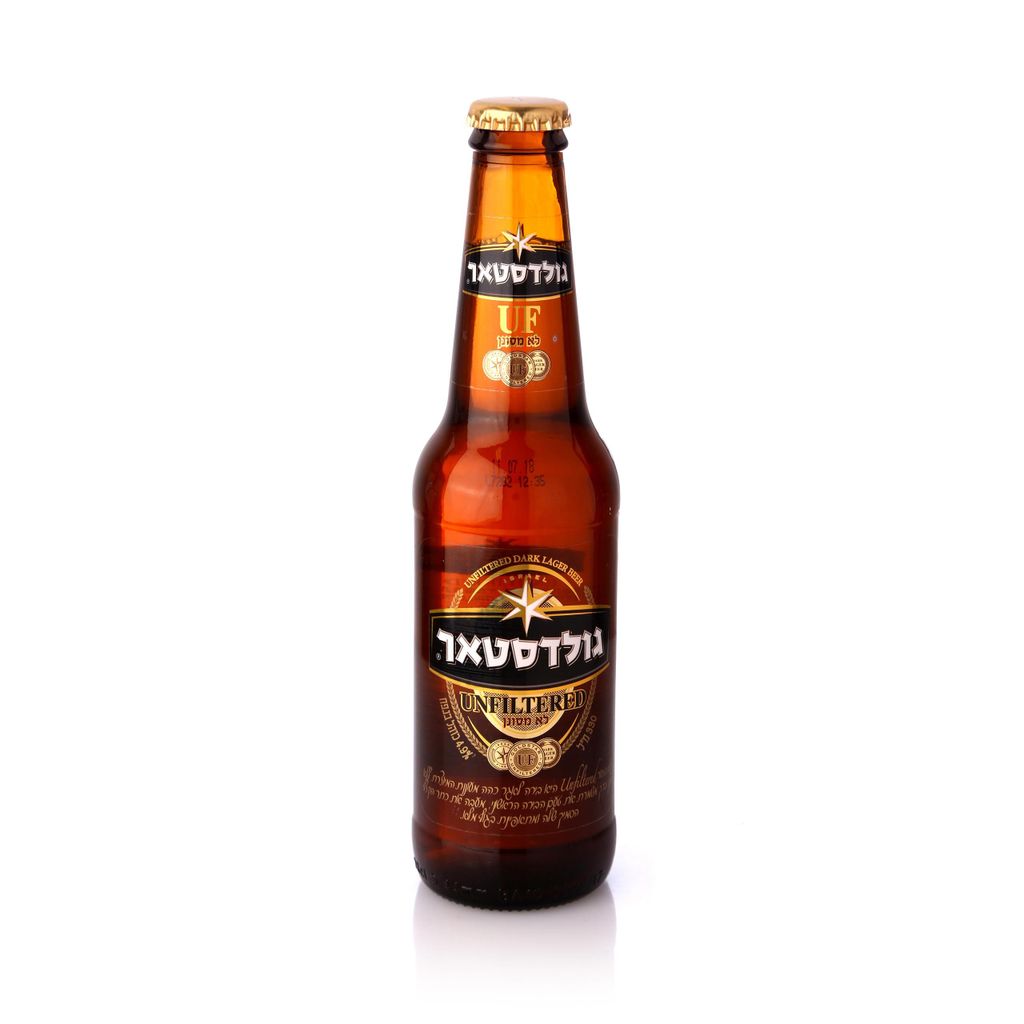 בירה גולדסטאר Unfiltered, בירה לא מסוננת, בקבוק 330 מ"ל