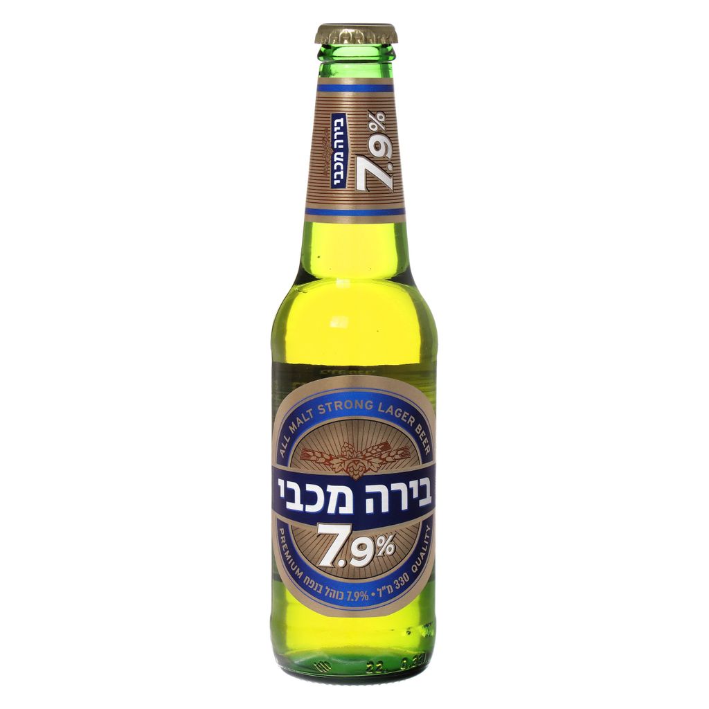 בירה מכבי 7.9% בקבוק