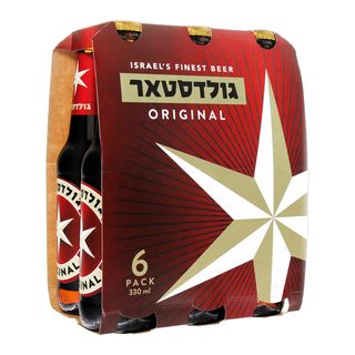 בירה גולדסטאר, מארז שישייה, בקבוק