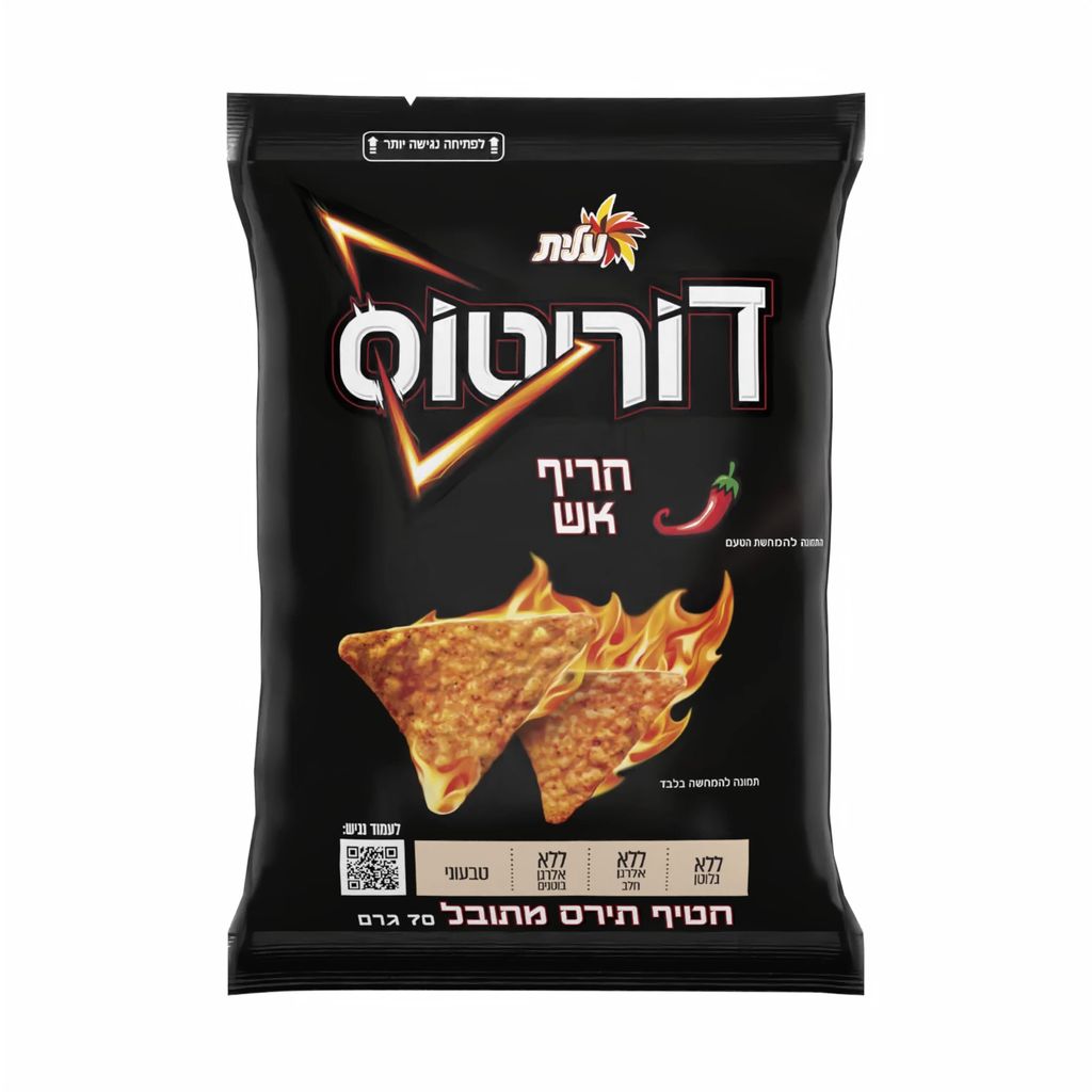 דוריטוס בטעם חריף אש70גר