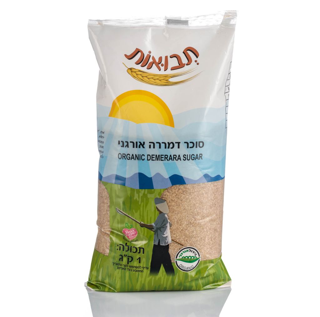 סוכר חום אורגני 1 ק"