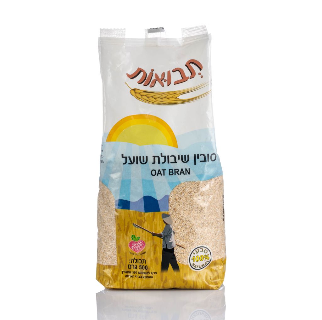 סובין שיבולת שועל טבעי 500 גרם