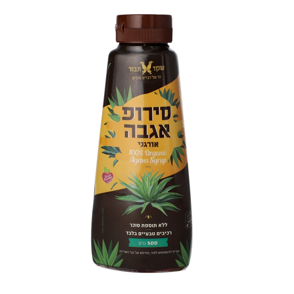 סירופ אגבה לחיץ 500 גרם שקד תבור