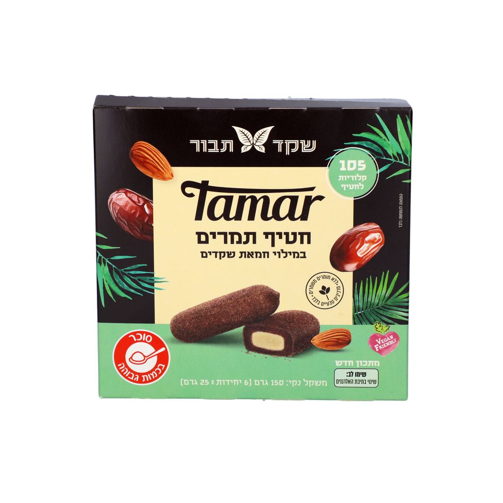 מארז חטיפי תמר במילוי חמאת שקדים 150 גרם (12)