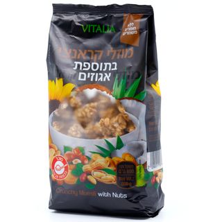 מוזלי קראנצי בתוספת אגוזים ויטליה 600 גרם