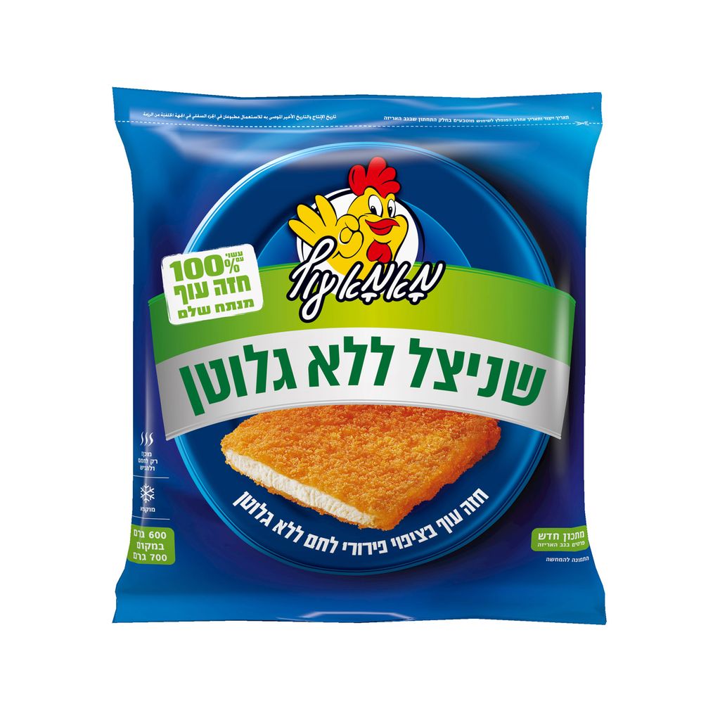 שניצל לל"ג מאמא עוף 600 גרם