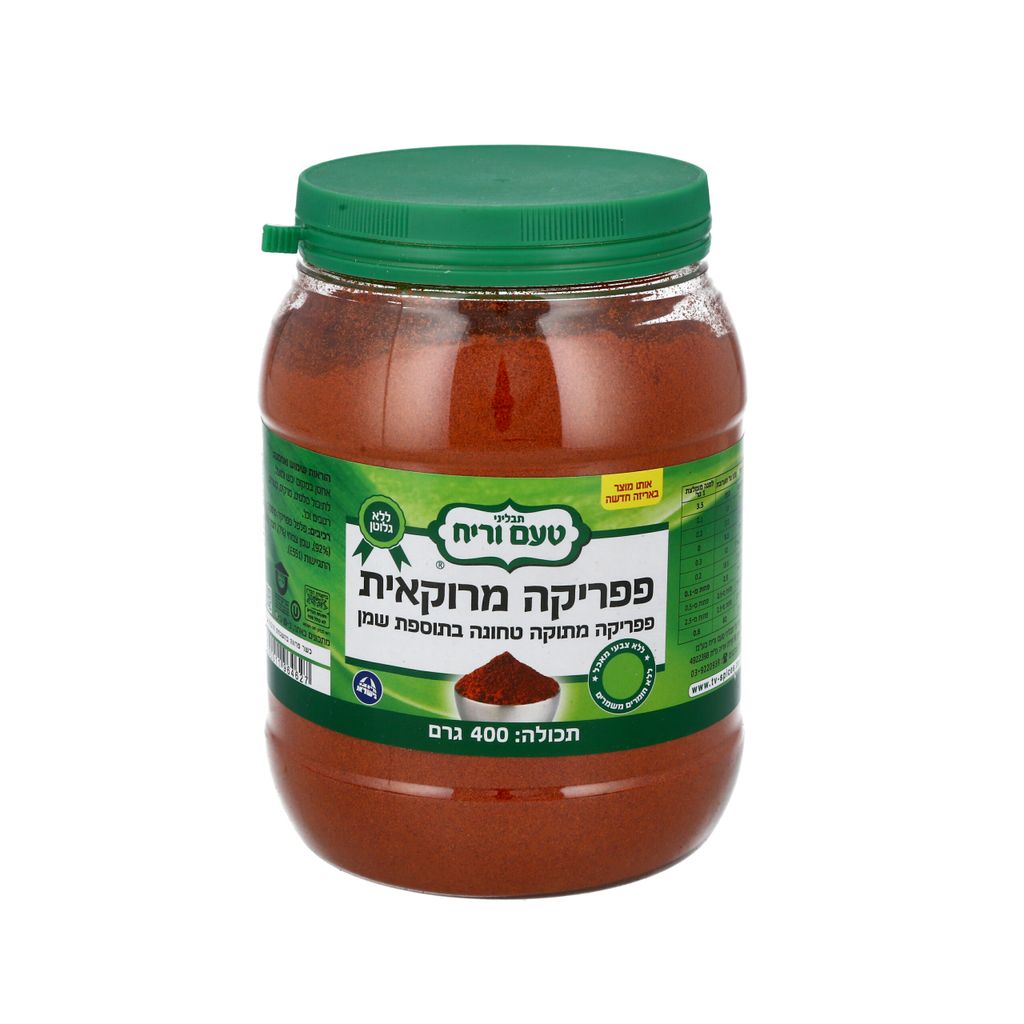 פפריקה מתוקה בשמן 400 גר`