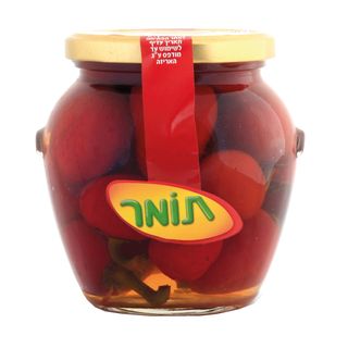 פלפלונים אדום בחומץ חריף