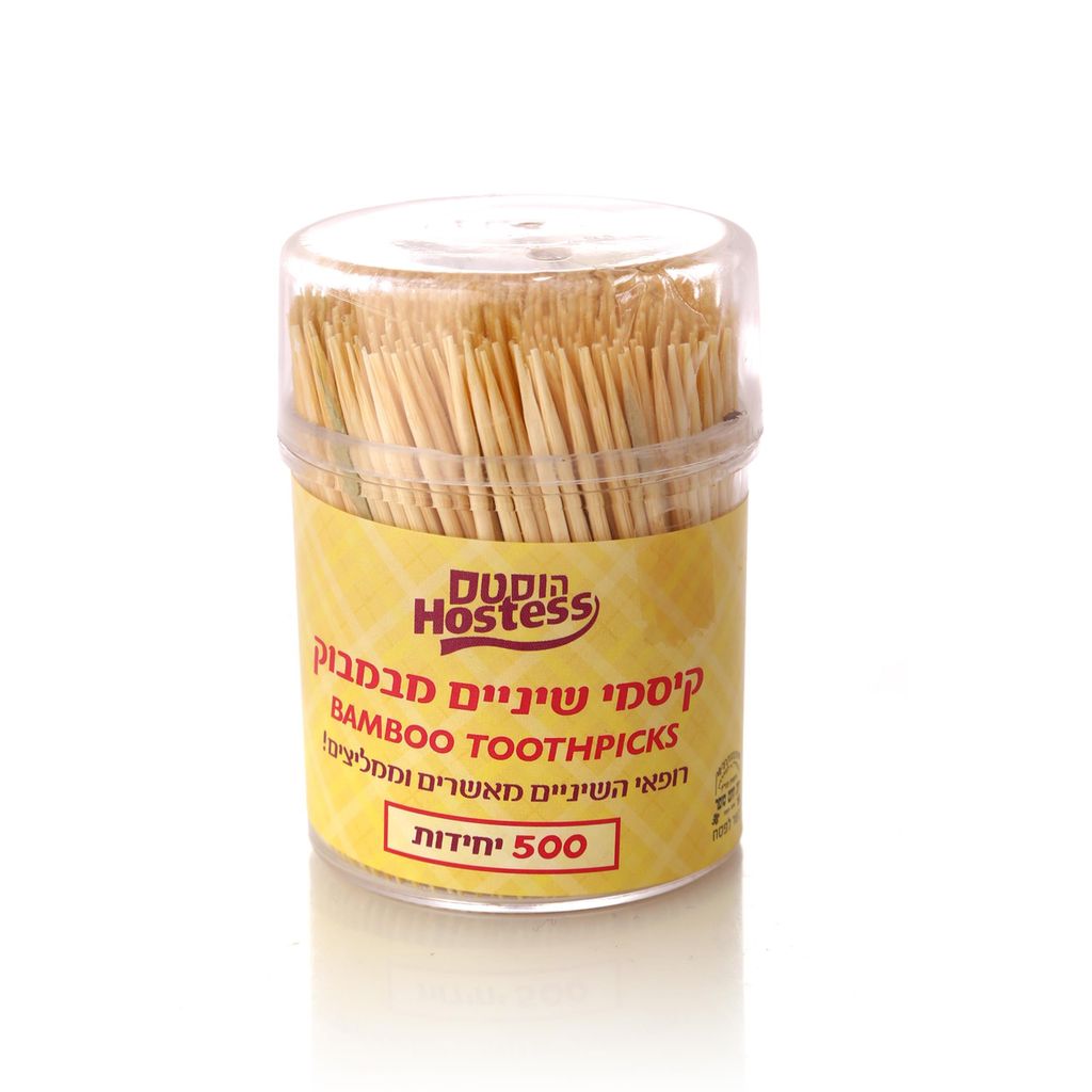 קיסמי שיניים בחבית 500 יחידות