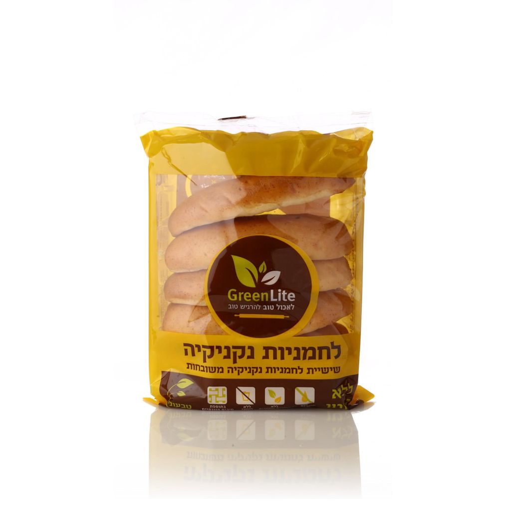 גרין לייט לחמניות נקניקיה ל.גלוטן 6 יח' 460 ג