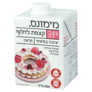 קצפת צמחי 24% 500 גר מימונס קפואזן