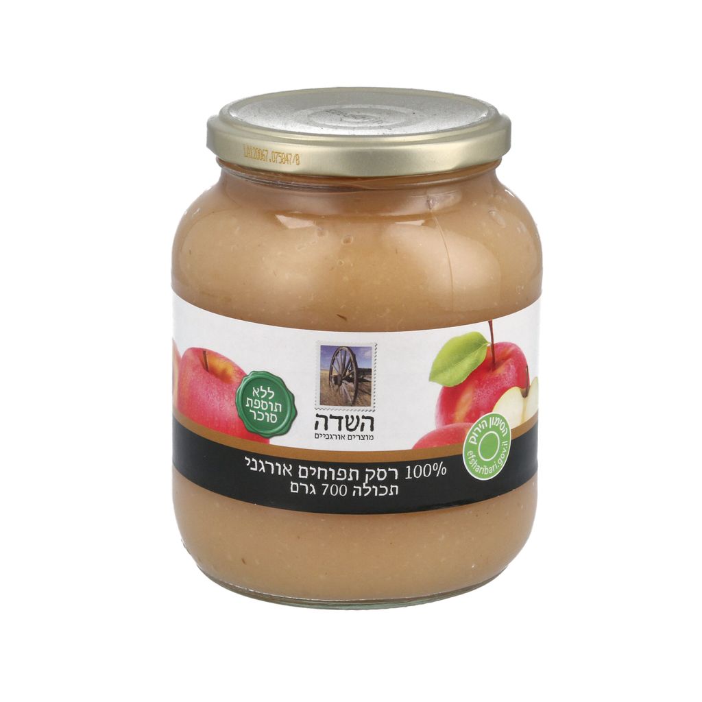 רסק תפוחים אורגני השדה
