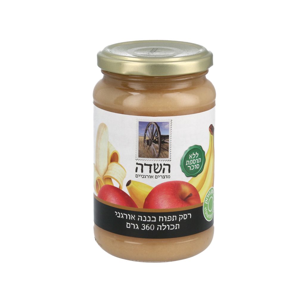 רסק תפוח בננה אורגני 360 גרם