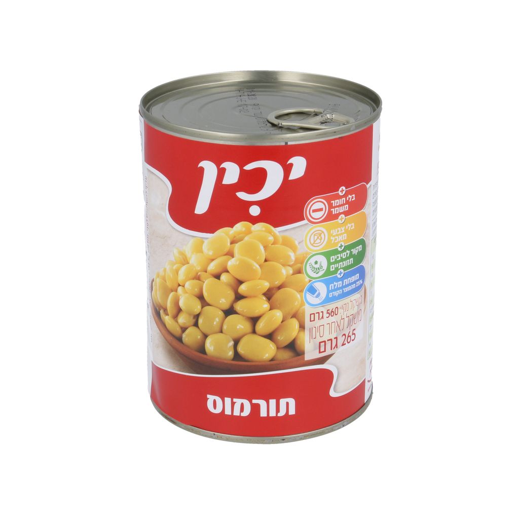 תורמוס במים ומלח  560 ג