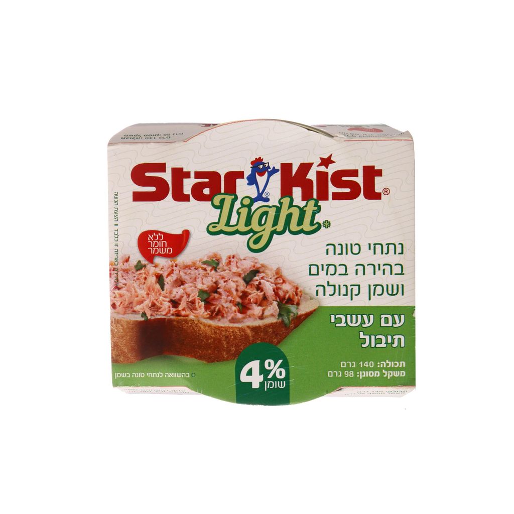 ס.ק. 140 גרם טונה 4% לייט עם לימון ופלפל חריף