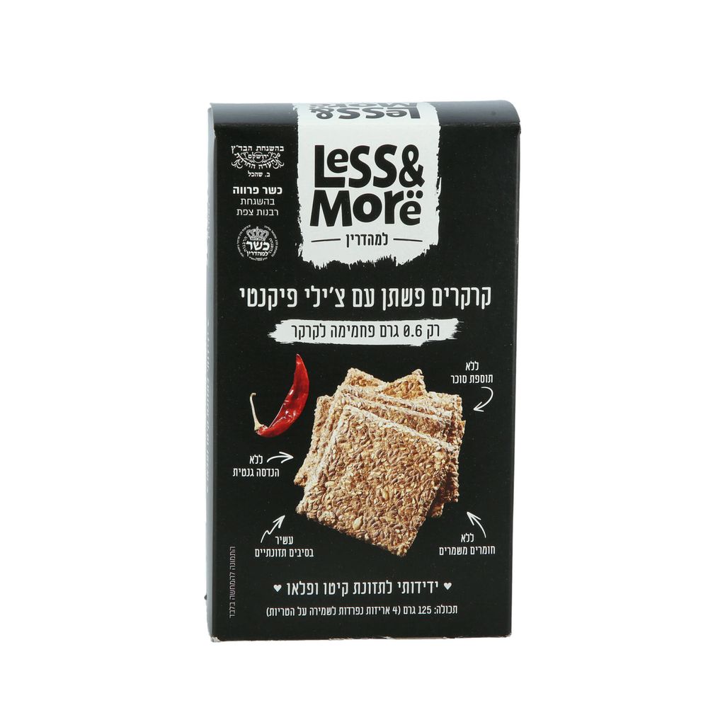 קרקר פשתן צ'ילי פיקנ
