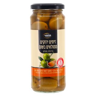 זיתים ירוקים ממולאים בשום