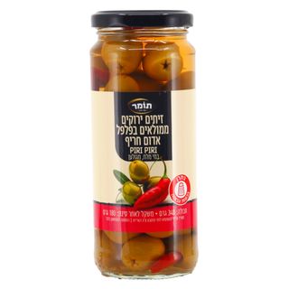 זיתים ירוקים ממולאים בשקדים