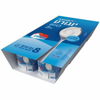 יוגורט ביו תנובה3% 8*150