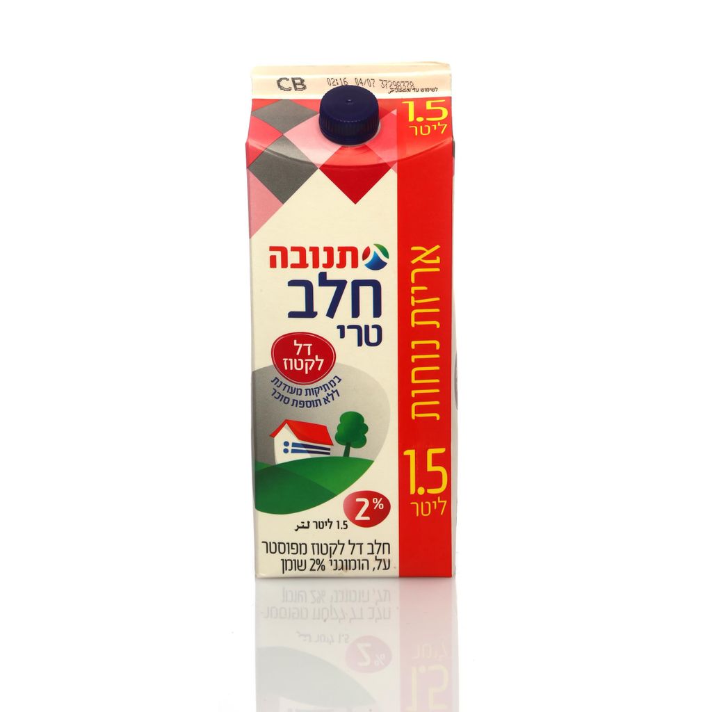 חלב דל לקטוז 2%