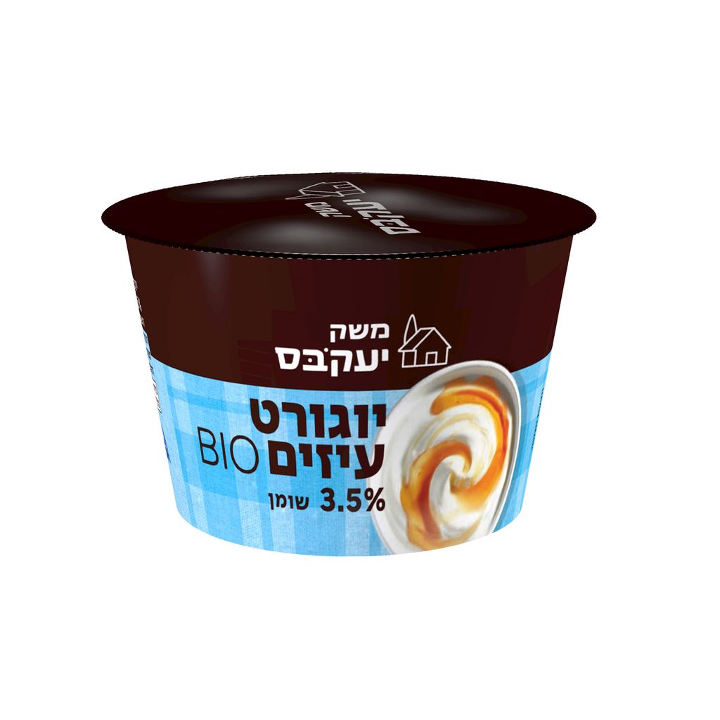 יוגורט עיזים 3.5% ביו משק יעקבס - 140 גרם