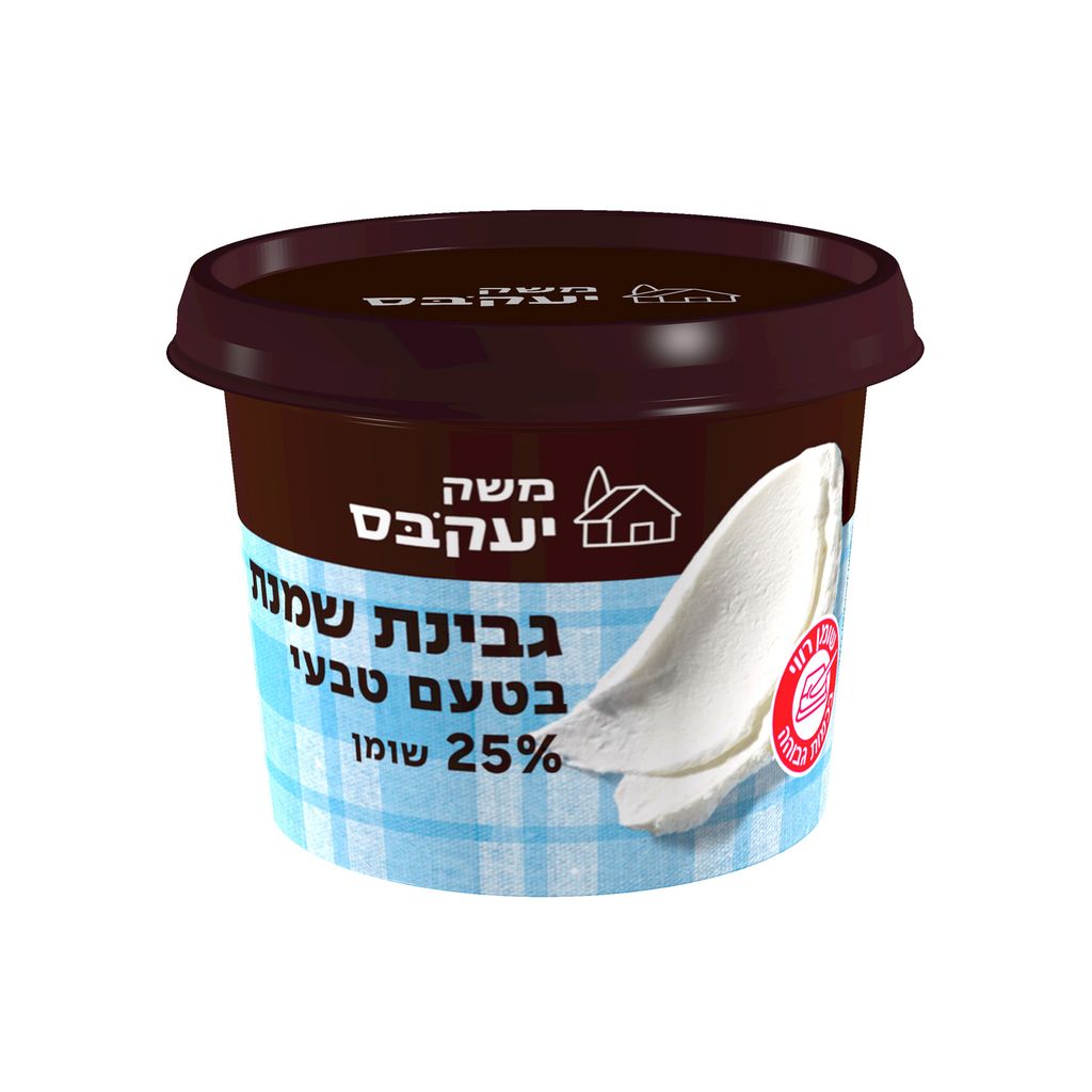 גבינת שמנת טבעי 225 גרם יעקובס