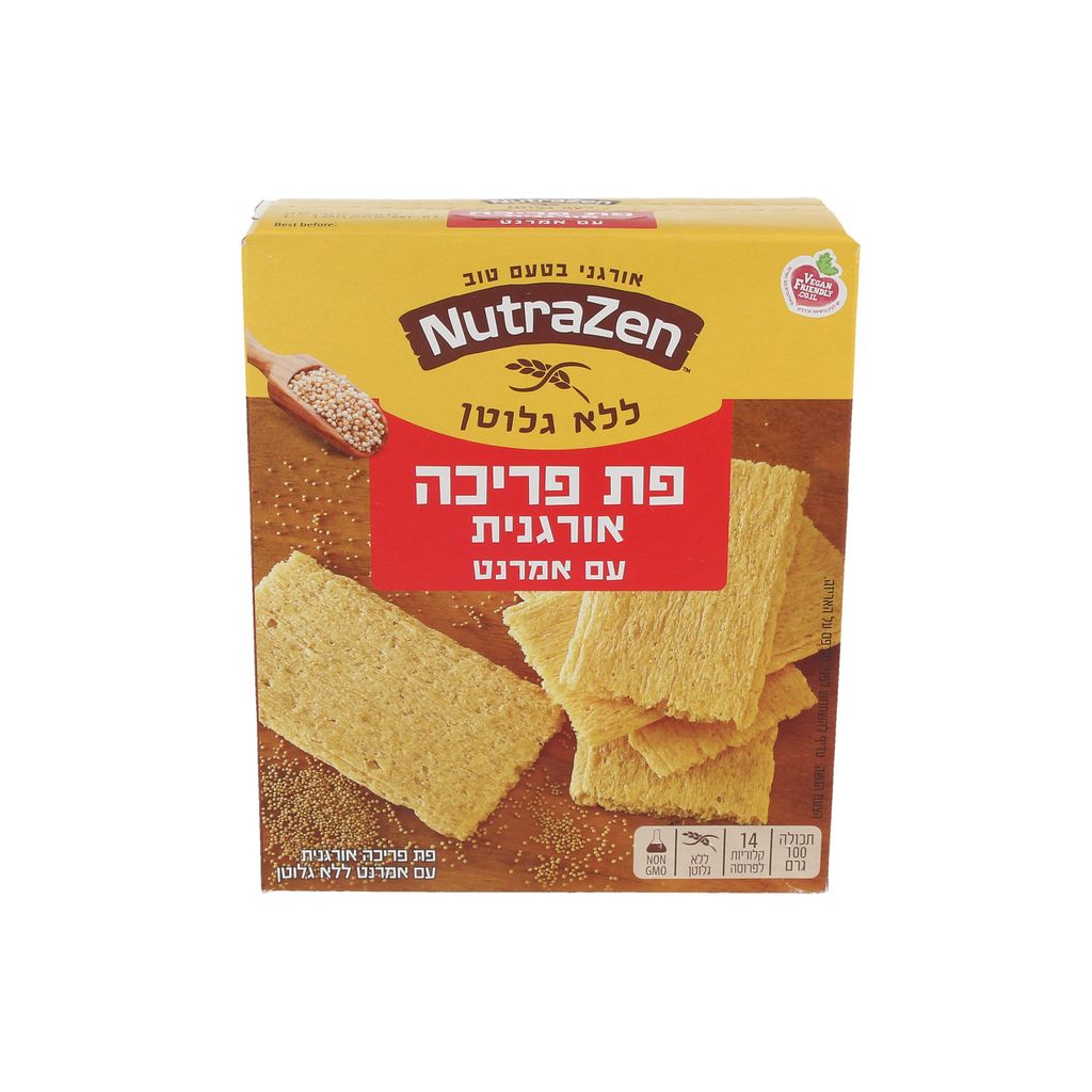 נוטרה זן פת פריכה אורגנית עם אמרנט 100 גרם