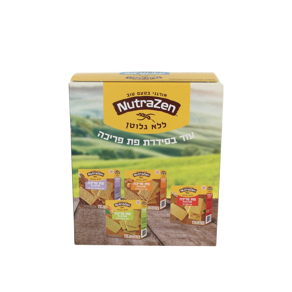 פת פריכה אורגנית עם קינואה וחרובים ללא גלוטן