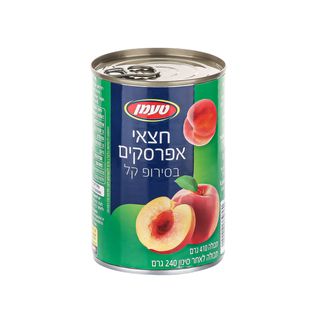 חצאי אפרסק 410 גרם טעמן