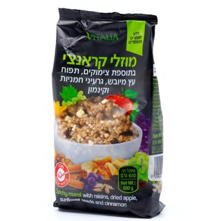 מוזלי קראנצי בתוספת צימוק ותפוח מיובש 600 גרם