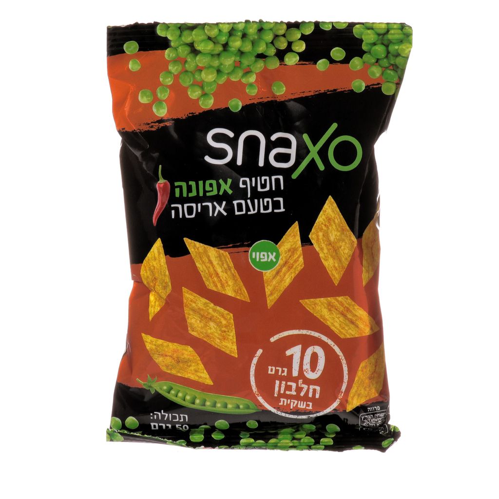סנקסו חטיף אפונה אפוי עם אריסה 50 גרם