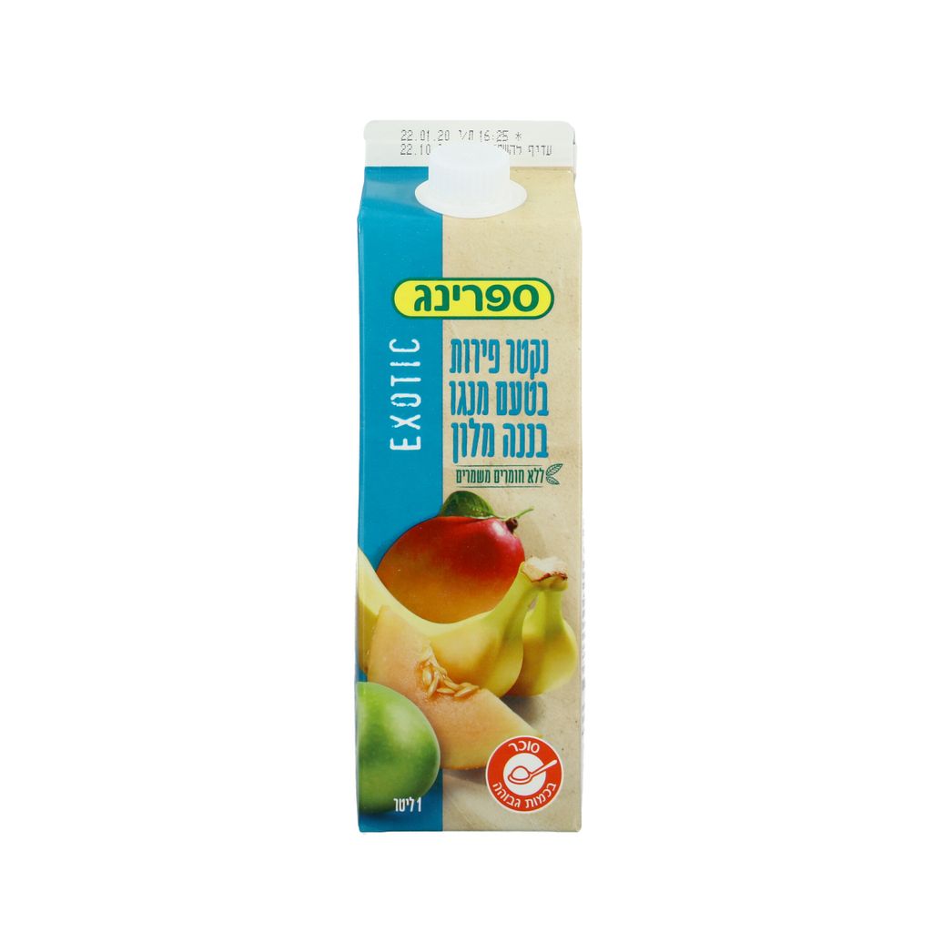 ספרינג מנגו בננה מלון 1 ל' קרטונית