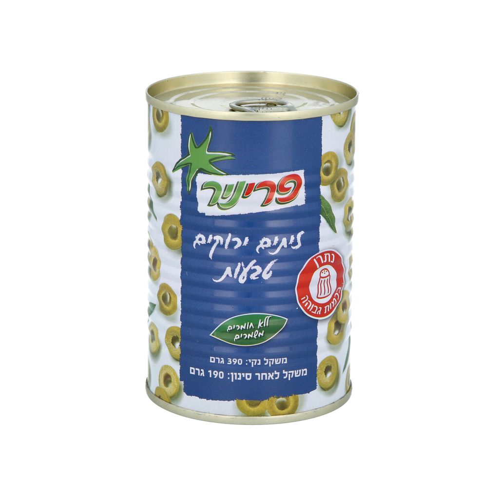 זיתים ירוקים טבעות 390 ג