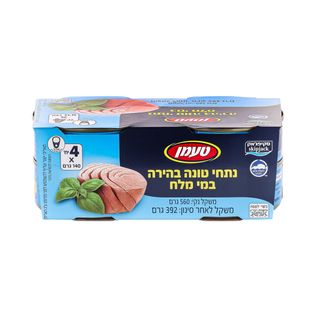 טונה במים טעמן מארז 140X4ג'