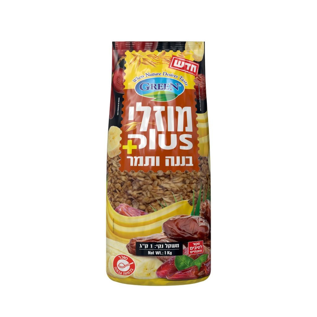 מוזלי פלוס בננה ותמר 1 קג