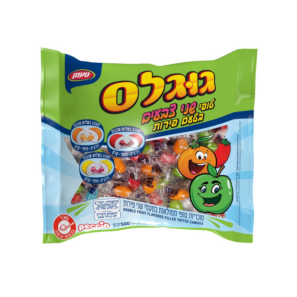 טופי 3 שכבות 2 צבעים 500גרם