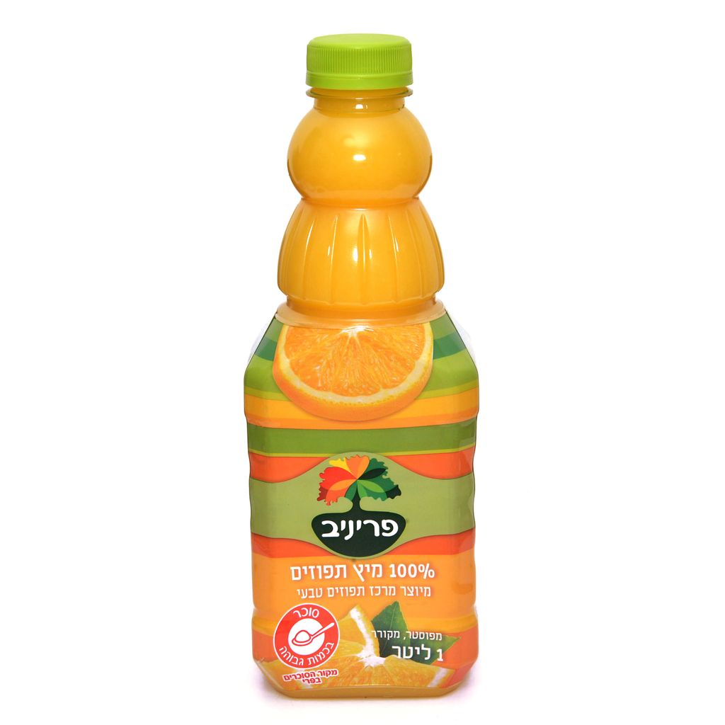 מיץ תפוזים פריניב 100% מרכז 1 ליטר