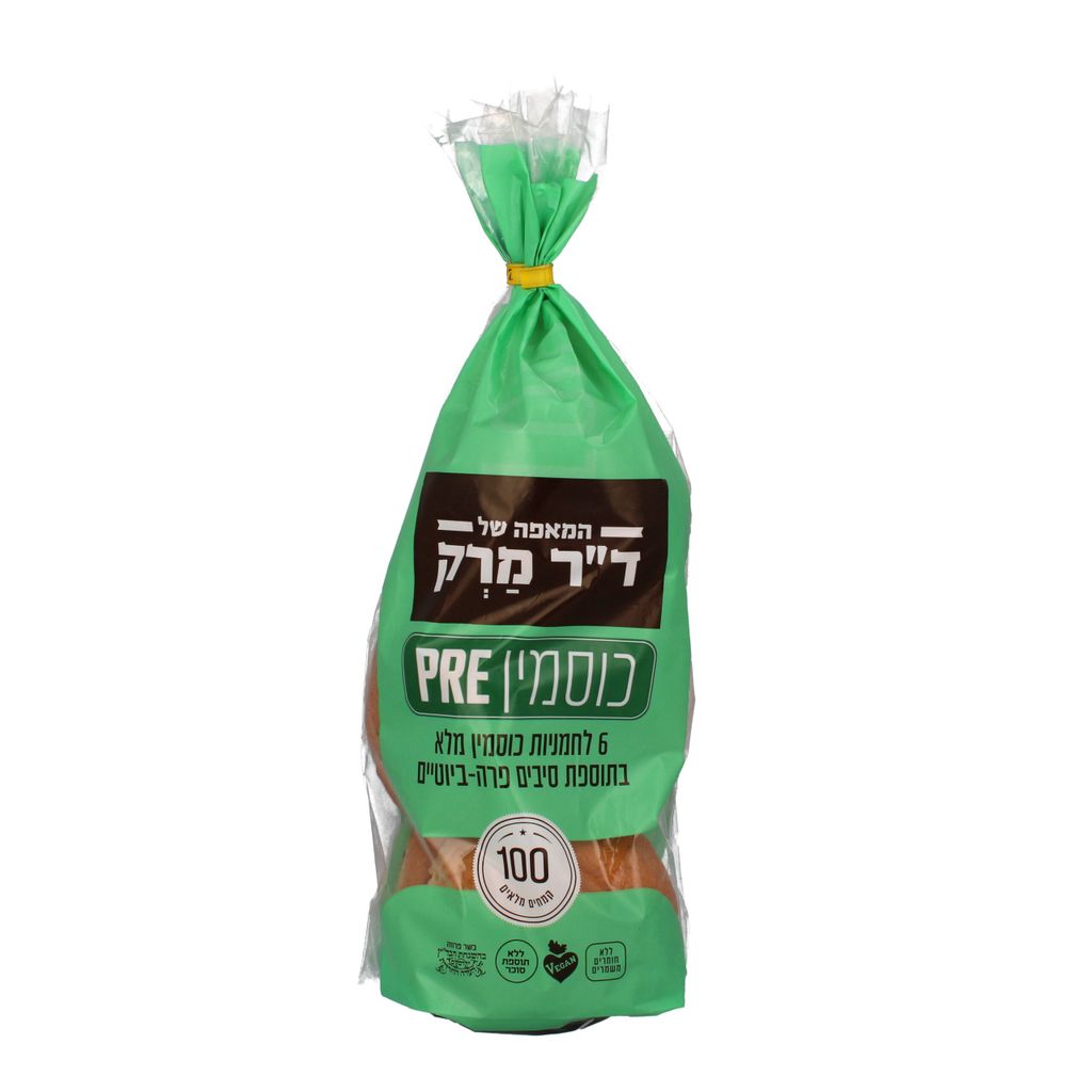לחמניות כוסמין מלא בתוספת סיבים פרה-ביוטיים 6 יח'