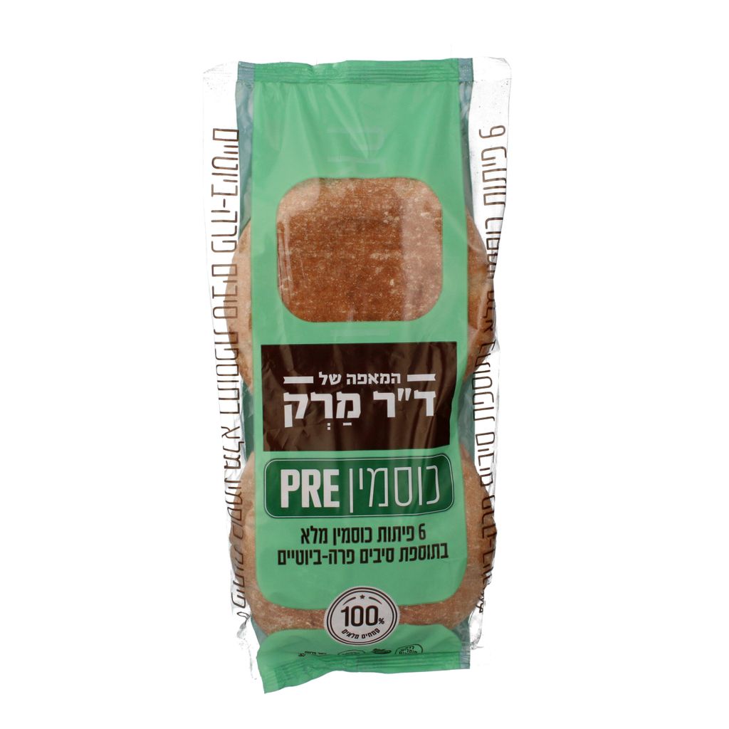 פיתות כוסמין מלא בתוספת סיבים פרה-ביוטיים 6 יח'