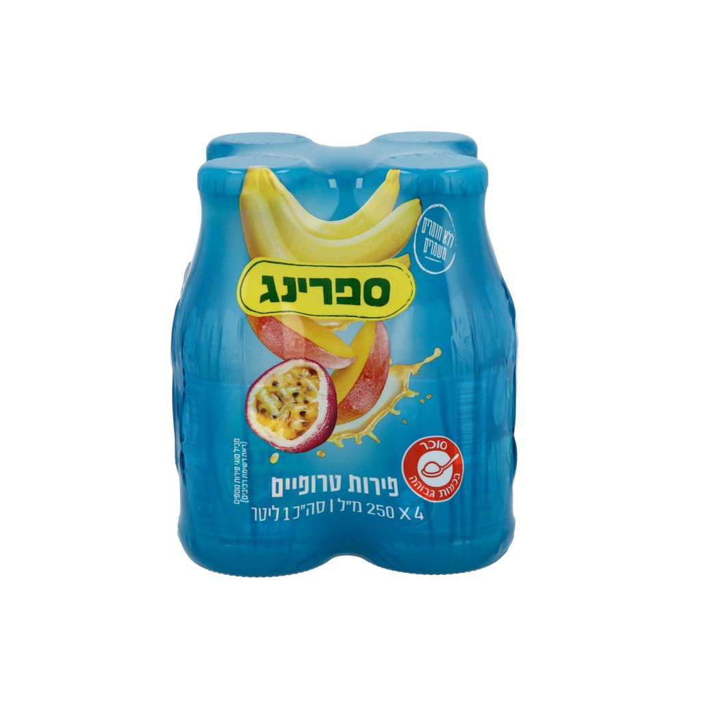 רביעיית ספרינג 250 מ"ל פירות טרופיים