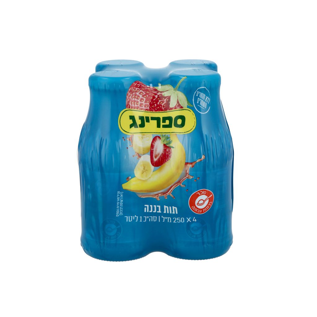 רביעיית ספרינג 250 מ"ל תות בננה