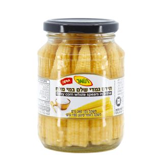 תירס גמדי במי מלח צנצנת 340 גרם