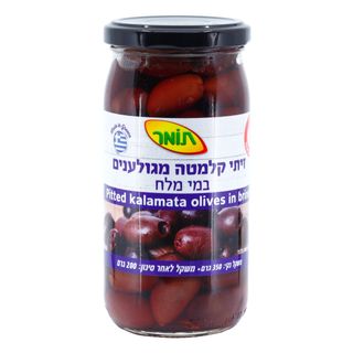 צנצנת זיתי קלמטה נטולי גלעין  במי מלח 12X