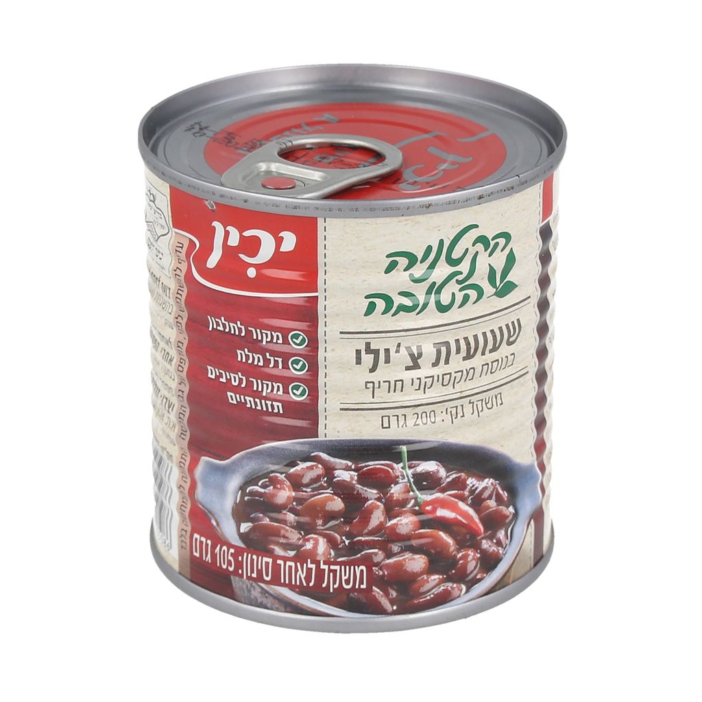 שעועית אדומה צ'ילי 6OZ יכין
